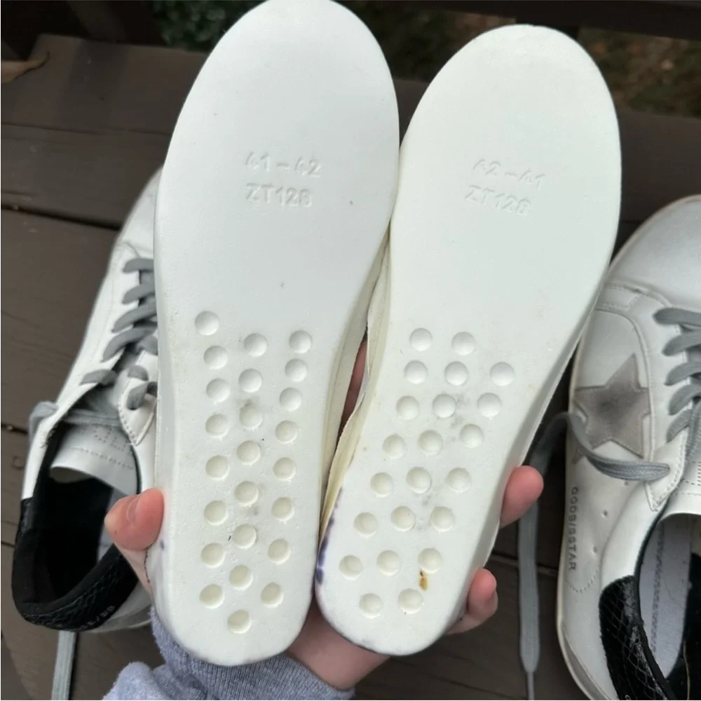 GG Star Sneakers Distressed Black and White 41-42